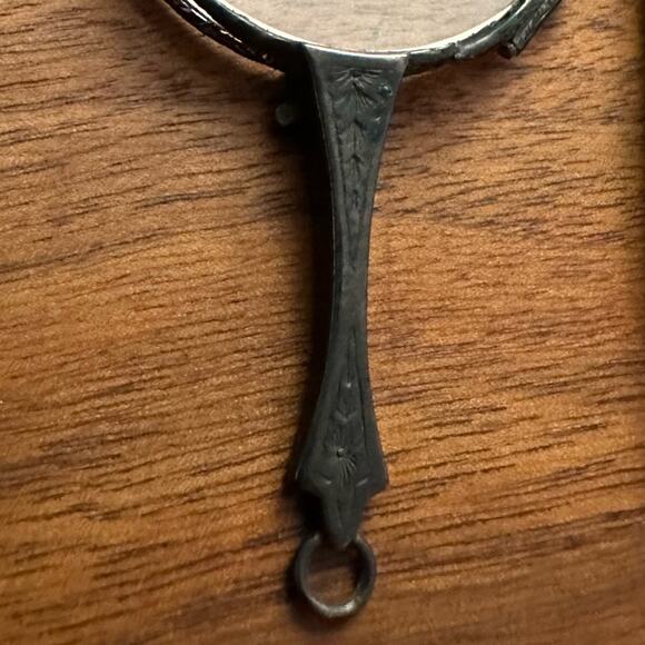 Victorian Sterling Silver Folding Glasses with Leather Case - Picture 3 of 4